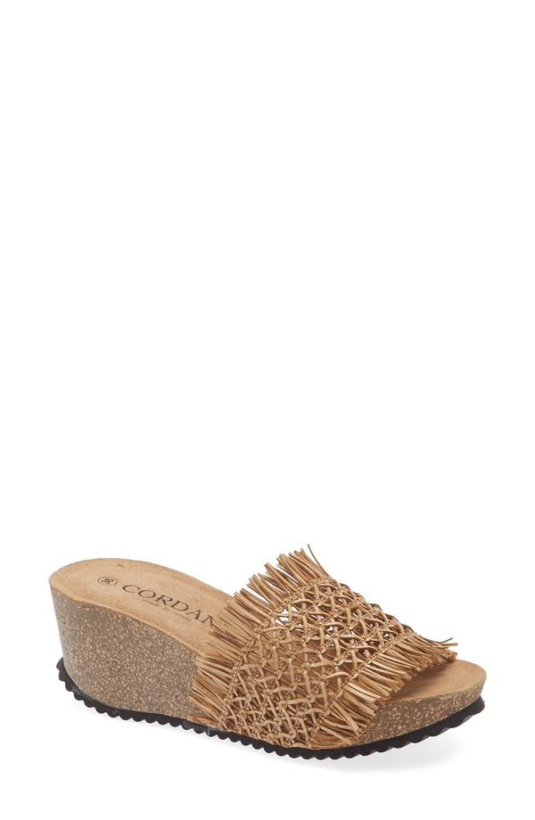 コルダーニ レディース シューズ ヒール プラットフォーム サンダル フリンジ Cordani Mattina Fringe Platform Sandal Camel キャメル