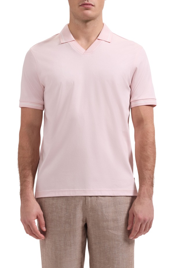 ブガッチ メンズ トップス ポロシャツ コットン Bugatchi Pima Cotton Johnny Collar Polo Primerose