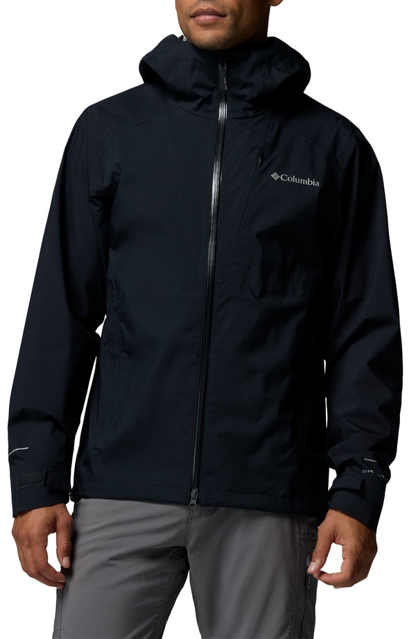コロンビア メンズ アウター ジャケット・ブルゾン Columbia Trailborne Omni-Tech Waterproof Jacket Black ブラック