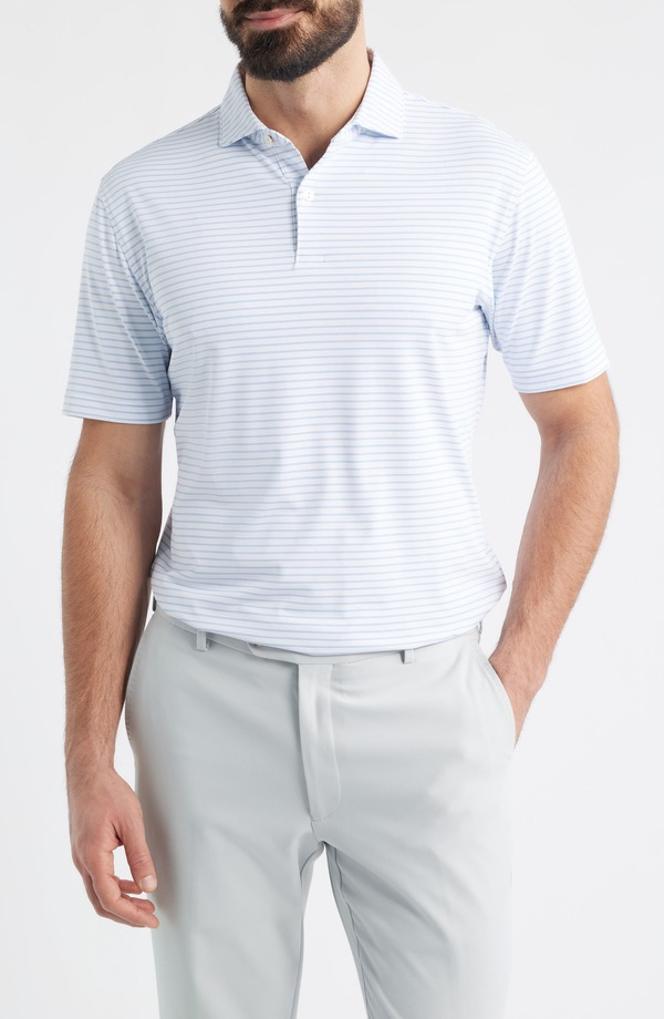 ピーター・ミラー メンズ トップス ポロシャツ ジャージー Peter Millar Keynote Performance Jersey Golf Polo White ホワイト 26,838円