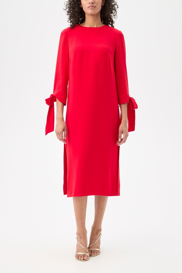 トリーナターク レディース トップス ワンピース ミディ Trina Turk Drama Tie Sleeve Midi Dress Moulin Rouge