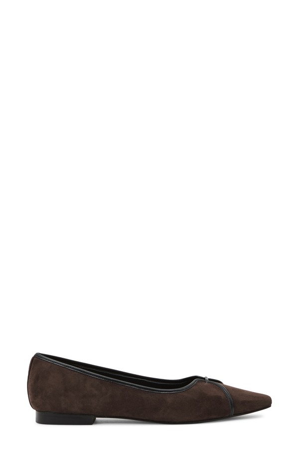 レイス レディース シューズ パンプス Reiss Evelyn Ballet Flat Chocolate チョコレート