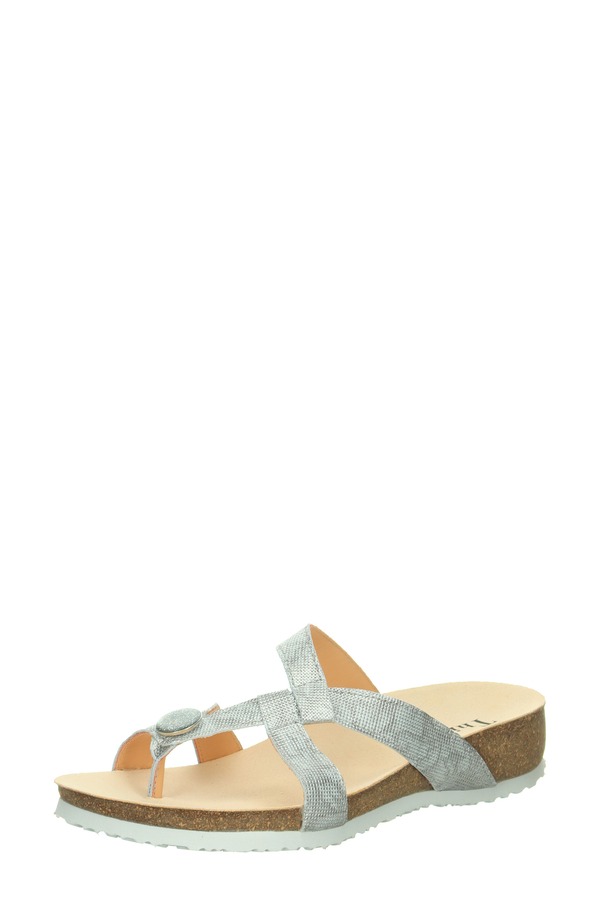 スィンク レディース シューズ ヒール サンダル Think! 'Julia' Sandal Silver1