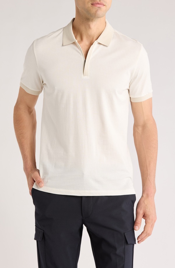 ロバートバラケット メンズ トップス プルオーバー ハーフジップ Robert Barakett Whistler Half Zipolo White 白いこと カジュアルシャツ-トップス