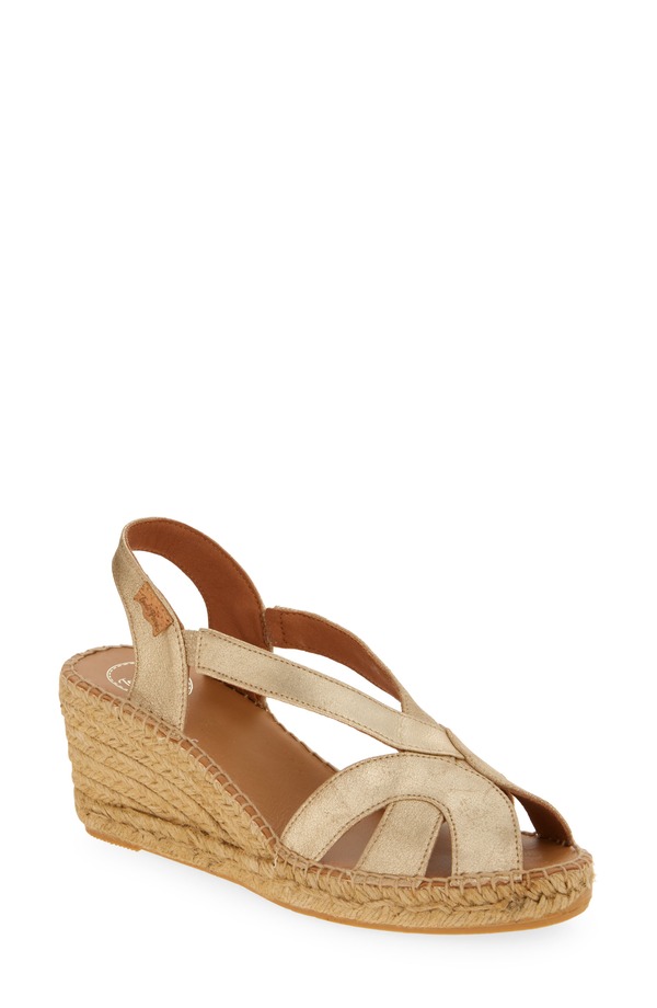 トニーポンズ レディース シューズ サンダル Toni Pons Lucia Espadrille Wedge Sandal Champagne シャンパン|ReVida 店