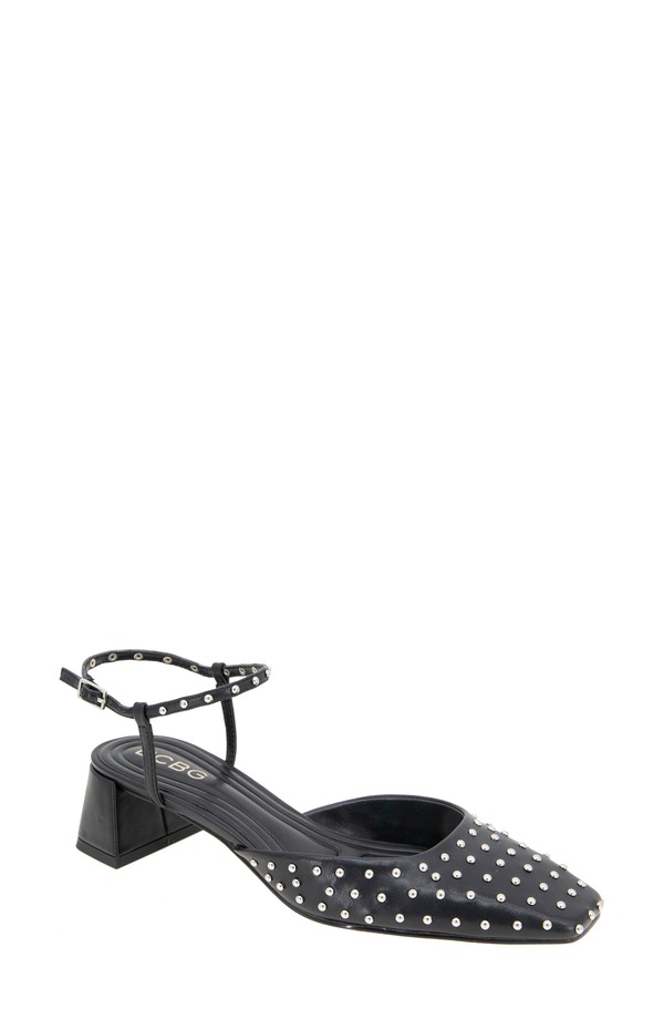 BCB 世代 レディース シューズ 踵 アンクル BCBGeneration Queenie Ankle Strapump Black Stud 黒いこと