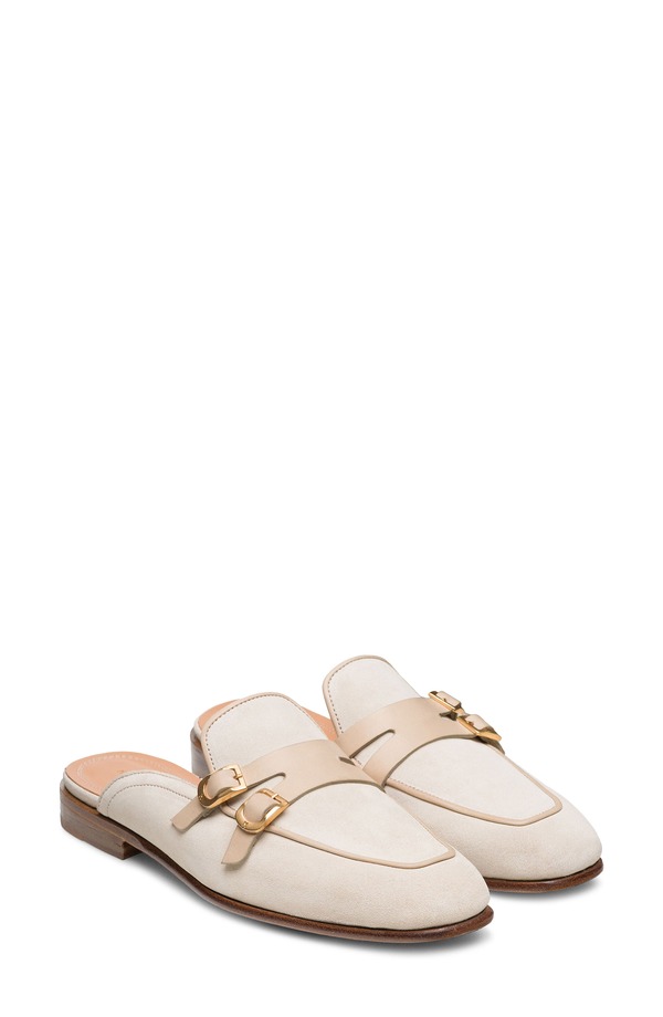 マグナーニ レディース シューズ スリッポン・ローファー Magnanni Bella Loafer Mule Taupe Suede トープ