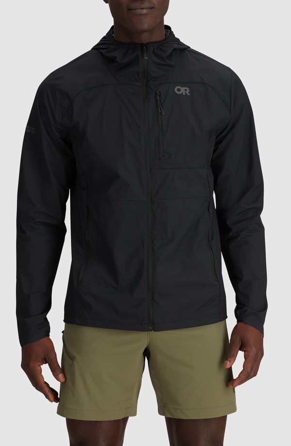 アウトドアリサーチ メンズ アウター ジャケット・ブルゾン パーカー Outdooresearch Shadowind Zip-Up Hoodie Black ブラック