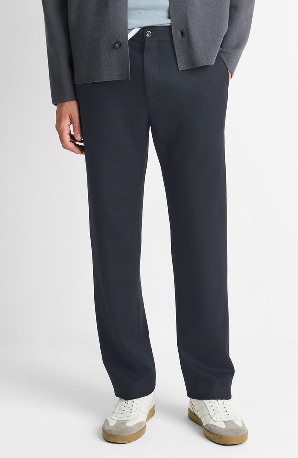 ヴィンス メンズ ボトムス カジュアルパンツ ウール Vince Flat Front Wool Blend Pants Coastal Blue ブルー