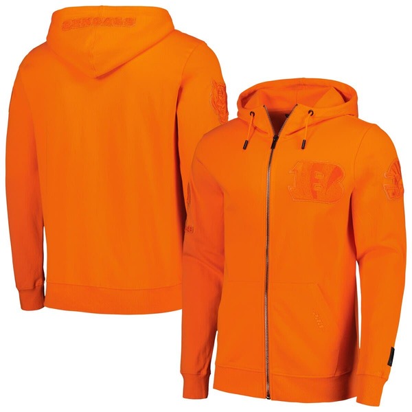 プロスタンダード メンズ アウター パーカー・スウェット Men's Pro Standard Orange Cincinnati Bengals Triple Tonal Full-Zip Hoodie Orange オレンジ
