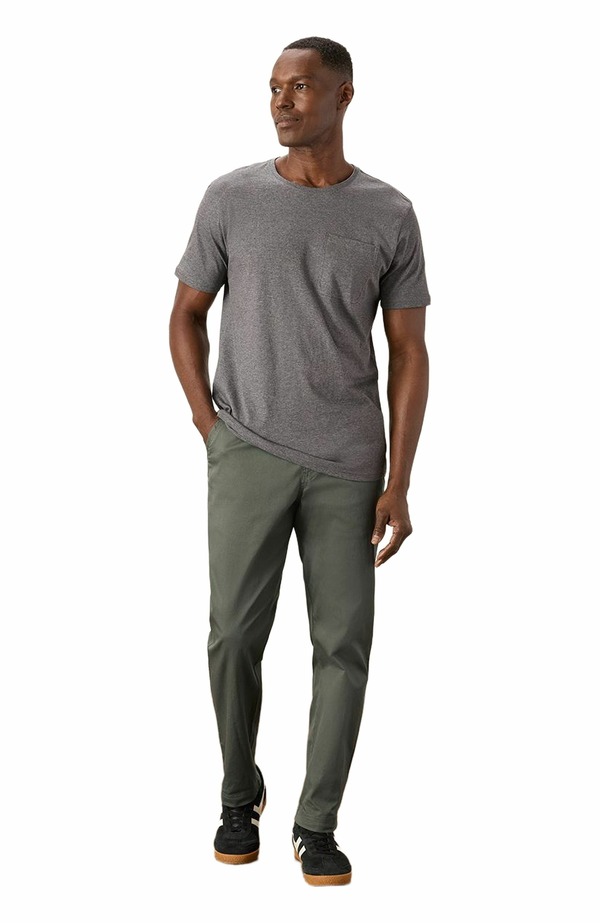 パクト メンズ ボトムス 心地好いズボン下 綿織物 Pact Organicotton Daily Twill Midweight Pant - 32\" Inseam Castor Grey 薄墨色"