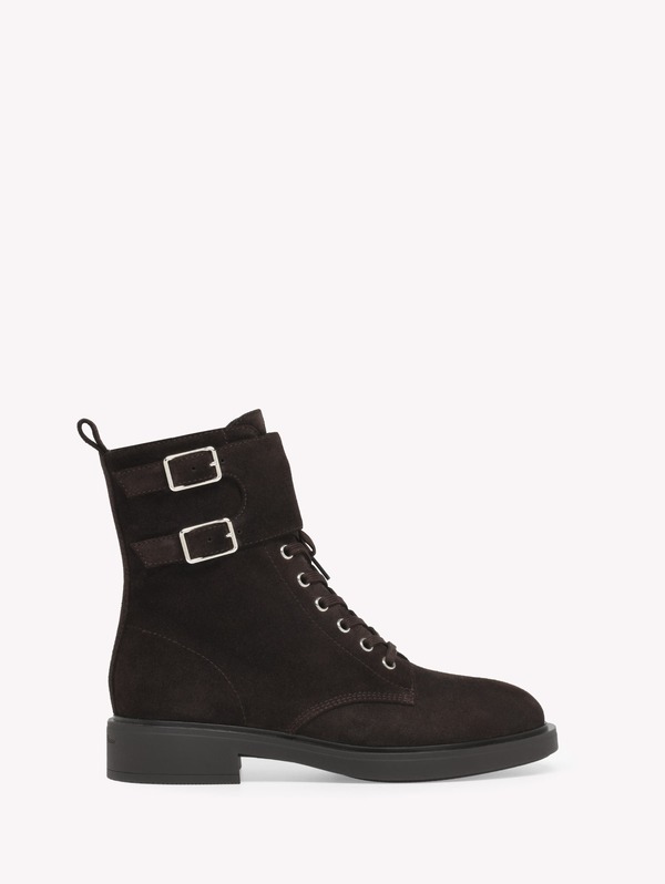 ジャンヴィト ロッシ レディース シューズ ブーツ・レインブーツ Gianvito Rossi Ripley Boot Brown Suede 赤銅色
