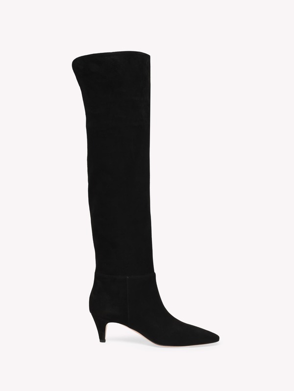 ジャンヴィト ロッシ レディース シューズ ブーツ・レインブーツ Gianvito Rossi Elise Boot 55 Black Suede 黒いこと