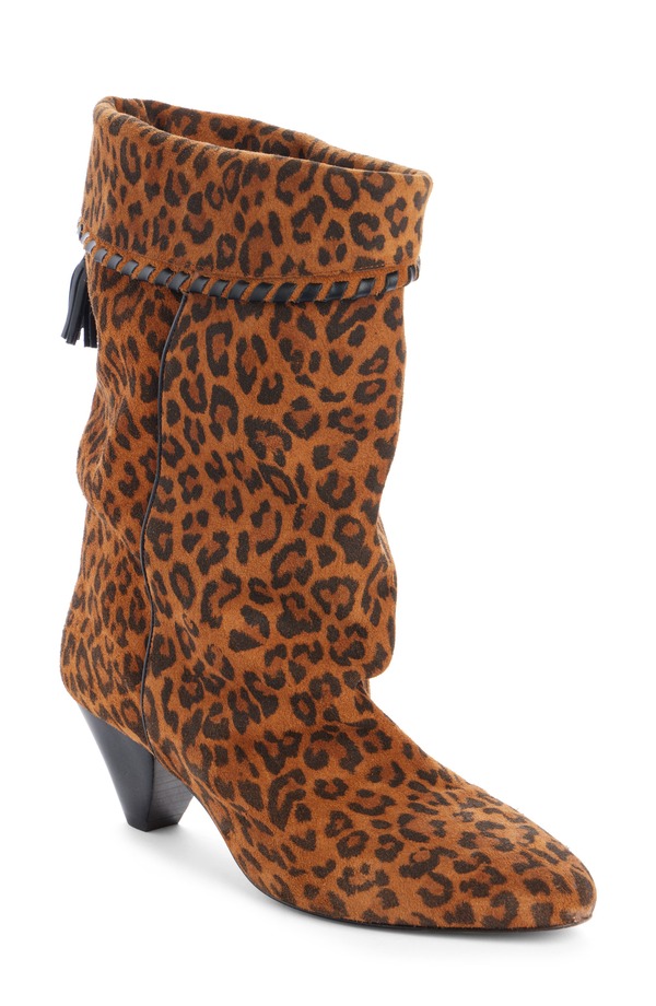 イザ呼びりん マラン レディース シューズ ブーツ・レインブーツ 刷り上げる Isabel Marant Dalby Leopard Print Boot Leopard 毛の荒物