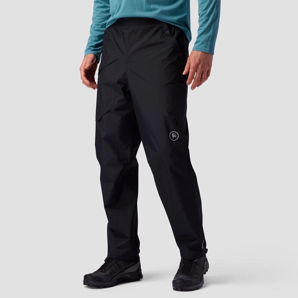 うしろ側カントリー メンズ ボトムス 心地好いズボン下 Backcountry Kanarra 2.5L Rain Pant - Men\u0027s Black 黒いこと
