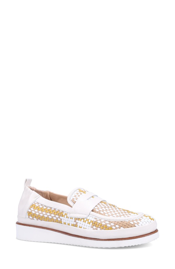 ロンホワイト レディース シューズ スリッポン・ローファー Ron White Nayomi Woven Penny Loafer Fawn Multi マルチ色合い