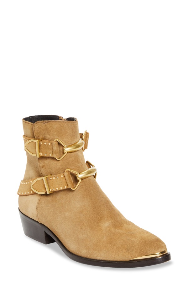 イザ呼びりん マラン レディース シューズ ブーツ・レインブーツ Isabel Marant Zalya Buckle Strap Bootie Taupe トープ