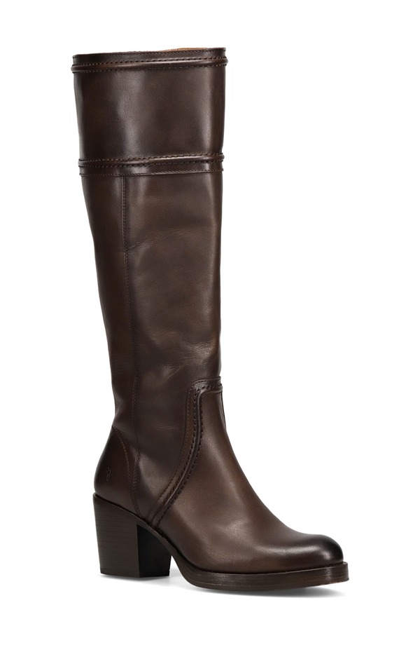 飛球 レディース シューズ ブーツ・レインブーツ Frye Jean Knee High Boot Chocolate Brown 赤銅色