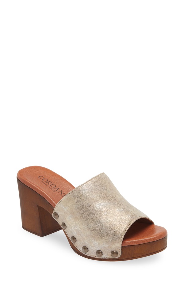 コルダーニ レディース シューズ 踵 プラットホーム サンダル Cordani Whitley Shimmer Platform Slide Sandal Granito Corda