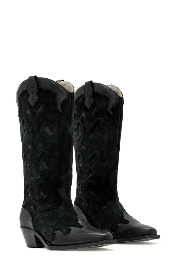 オールセインツ レディース シューズ ブーツ・レインブーツ AllSaints Dolly Western Boot Black ブラック