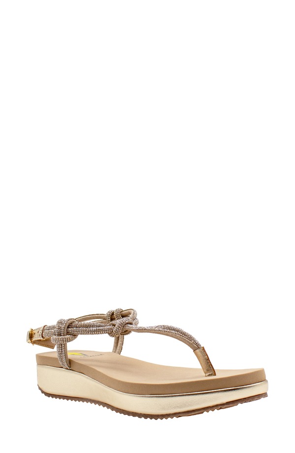 ボラティル レディース シューズ サンダル Volatile Calypso T-Strap Sandal Gold ゴールド