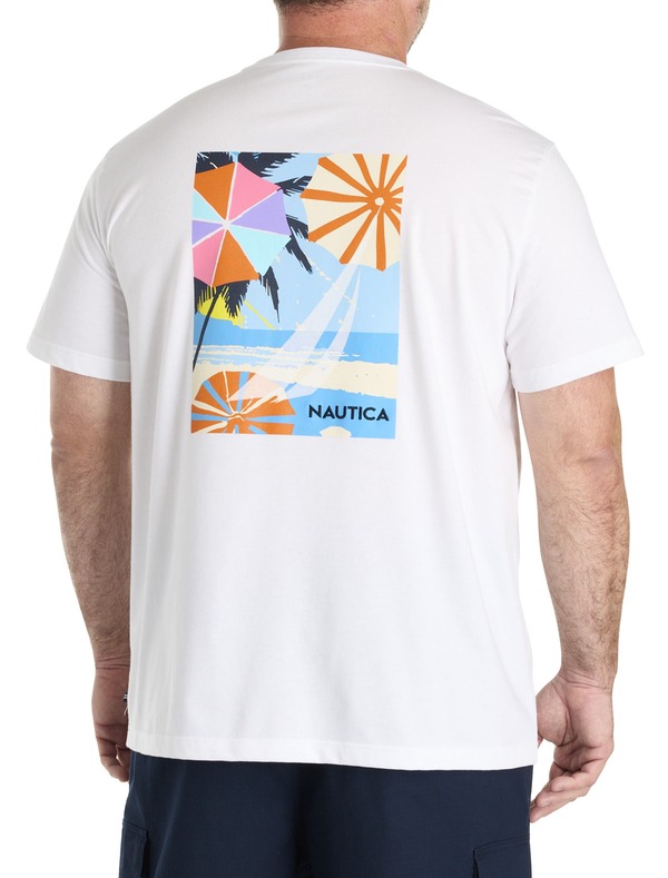 ナウティカ メンズ トップス Tシャツ トール グラフィック Nautica Big & Tall Keep Calm Graphic Tee Bright White ホワイト