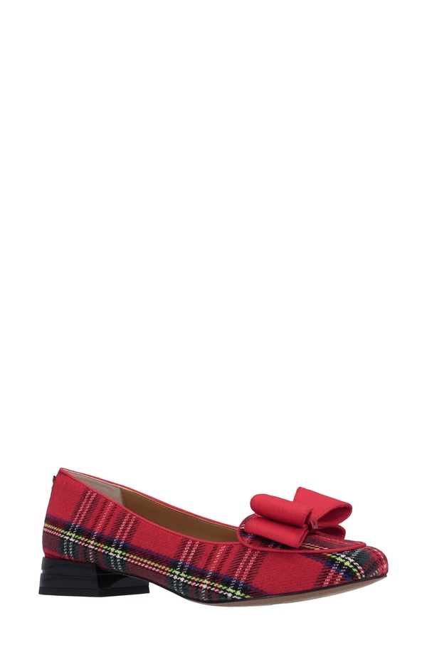 ジェイレニー レディース シューズ 踵 J. Rene Kori Almond Toe Pump Red 赤いこと