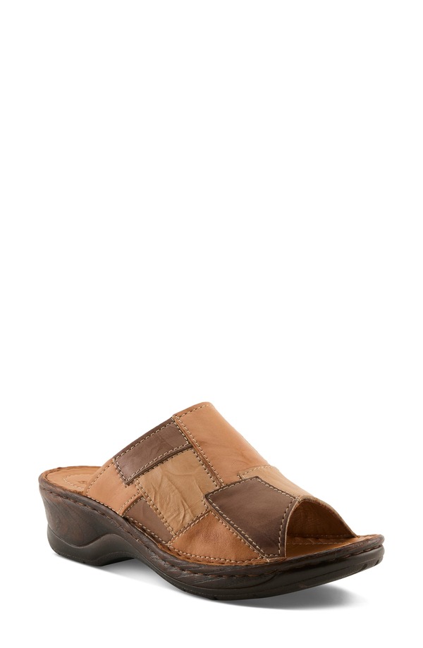 発条足取り レディース シューズ 踵 サンダル Spring Step Nivarah Sandal Camel Multi 駱駝
