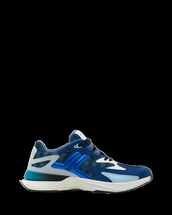 ランバン レディース シューズ スニーカー メッシュ トール なめし革 Lanvin Jla Sneakers In Mesh And Metallic Leather Dark Blue/Light Blue 青色
