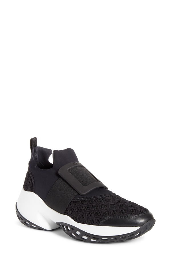 ロジェ・ヴィヴィエ レディース シューズ スニーカー Roger Vivier Viv Run Slip-On Sneaker Black ブラック｜ReVida 店