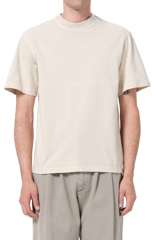アゴルド メンズ トップス Tシャツ モックネック AGOLDE Asha Oversize Mock Neck T-Shirt Brown Rice Bei ブラウン