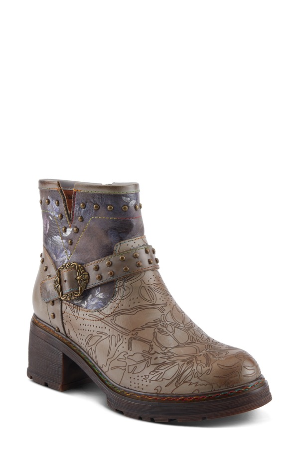 スプリングステップ レディース シューズ ブーツ・レインブーツ プラットフォーム L'Artiste by Spring Step Branchout Platform Bootie Grey Multi グレー