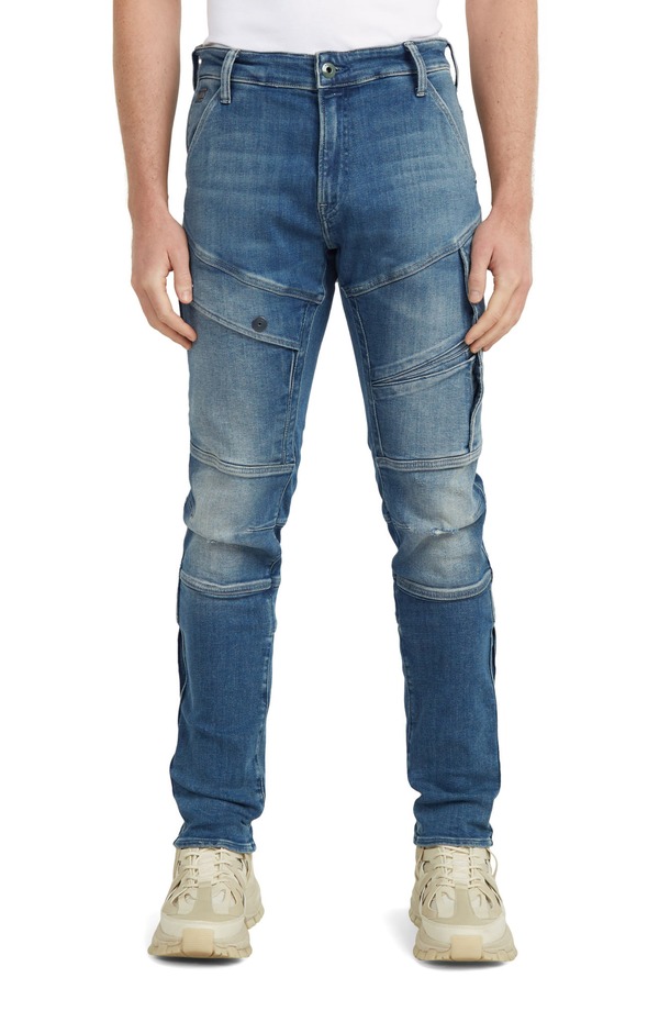 ジースター メンズ ボトムス デニムパンツ ジーンズ G-STAR Airblaze 3D Skinny Jeans Antq Faded Niagara Destroyed｜ReVida 店 47,880円