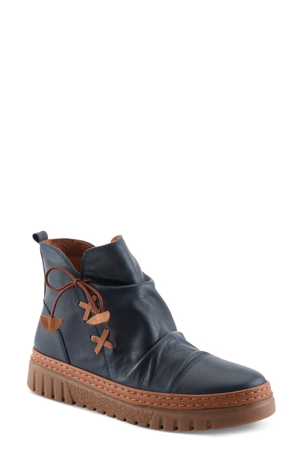 スプリングステップ レディース シューズ ブーツ・レインブーツ Spring Step Vandis Bootie Navy ネイビー｜ReVida 店
