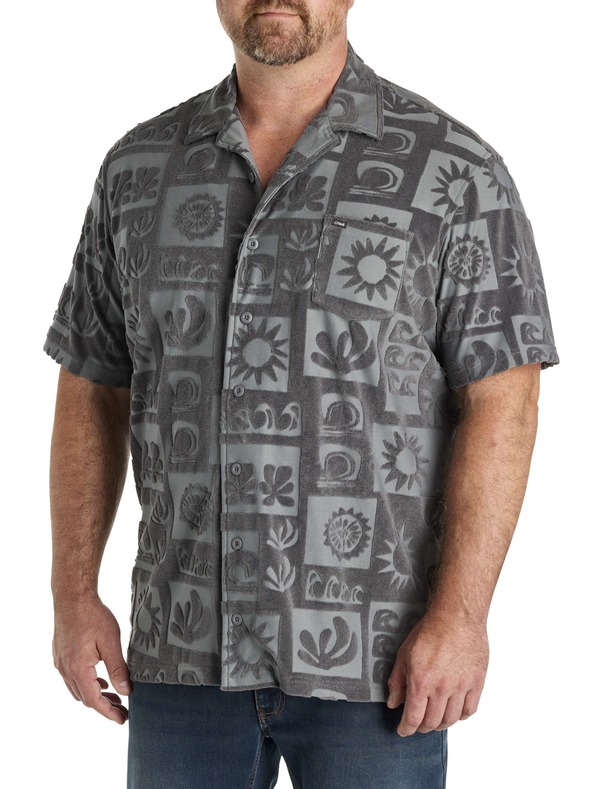 オニール メンズ トップス シャツ トール ニット O'Neill Big & Tall O'Riginals Era Jacquard Knit Sport Shirt Graphite グラファイト