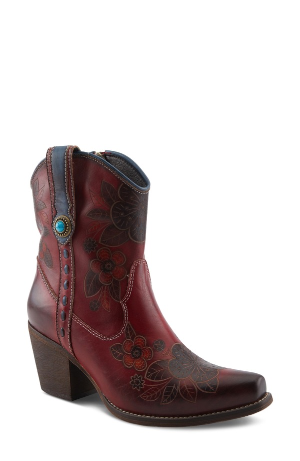 スプリングステップ レディース シューズ ブーツ・レインブーツ L'Artiste by Spring Step Cahoots Western Boot Dark Red Multi レッド