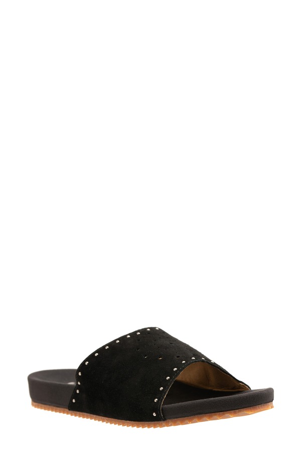 レヴィタライン レディース シューズ サンダル Revitalign Sofia Stud Slide Sandal Black 黒いこと レディース靴-靴