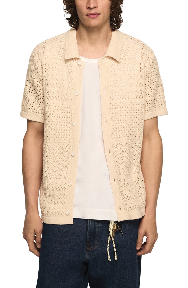 ラッキーブランド メンズ アウター パーカー・スウェット プルオーバー Lucky Brand Granny Open Stitch Button-Up Shirt Whitecap Gray 薄墨色