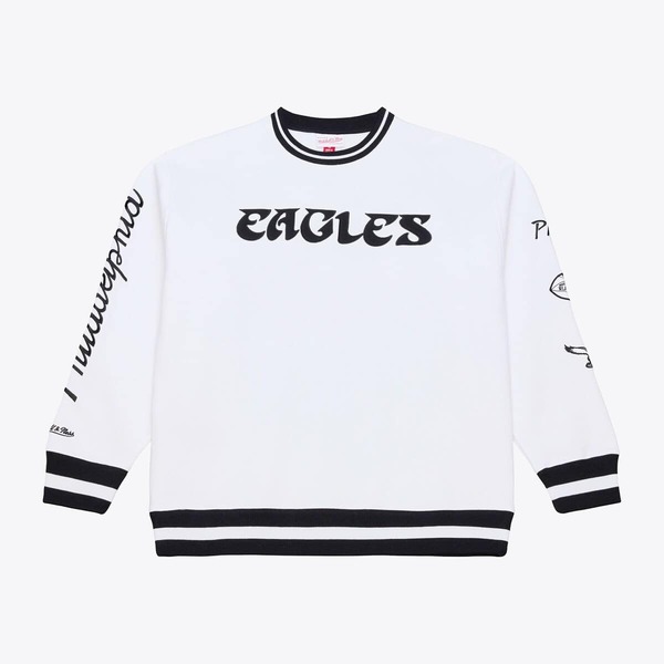 ミッチェル\u0026ネス メンズ アウター パーカー・スウェット プルオーバー フリース Men\u0027s Mitchell \u0026 Ness White Philadelphia Eagles Arctic Fleece Sweatshirt White 白いこと