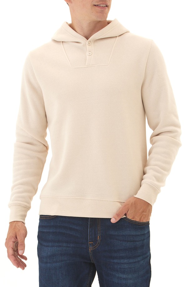 スレッズ・フォー・ソート メンズ アウター パーカー・スウェット フリース Threads 4 Thought Kieran Fleece Pullover Hoodie Tapioca