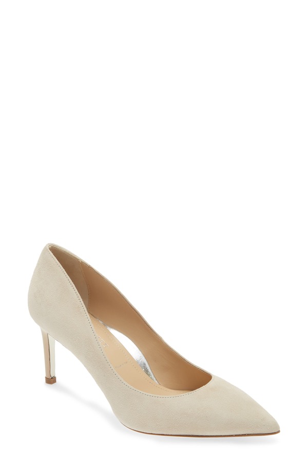 ロンホワイト レディース シューズ 踵 Ron White Cindy Pointed Toe Pump Light Beige ベージュ