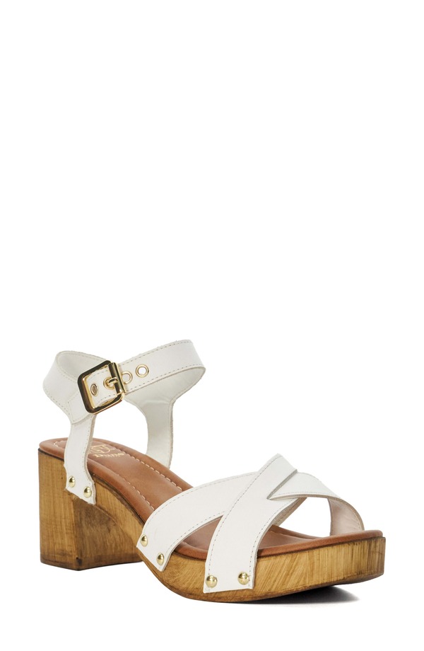 デューンロンドン レディース シューズ ヒール プラットフォーム サンダル アンクル Dune London Judies Ankle Straplatform Sandal White ホワイト｜ReVida 店