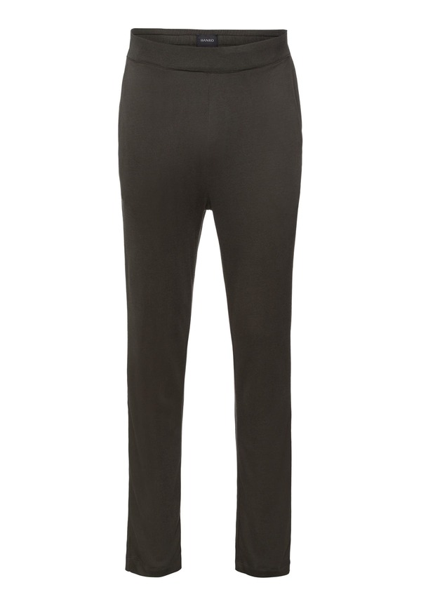 ハンロ メンズ ボトムス カジュアルパンツ ウール Hanro Woolen Comfortencel And Cashmere Pants Earthy Ink|ReVida 店
