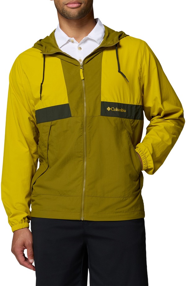 コロンビア メンズ アウター 上衣・上衣 Columbia Spire Valley Waterepellent Windbreaker Antique Moss/ Mossy Green 緑であること