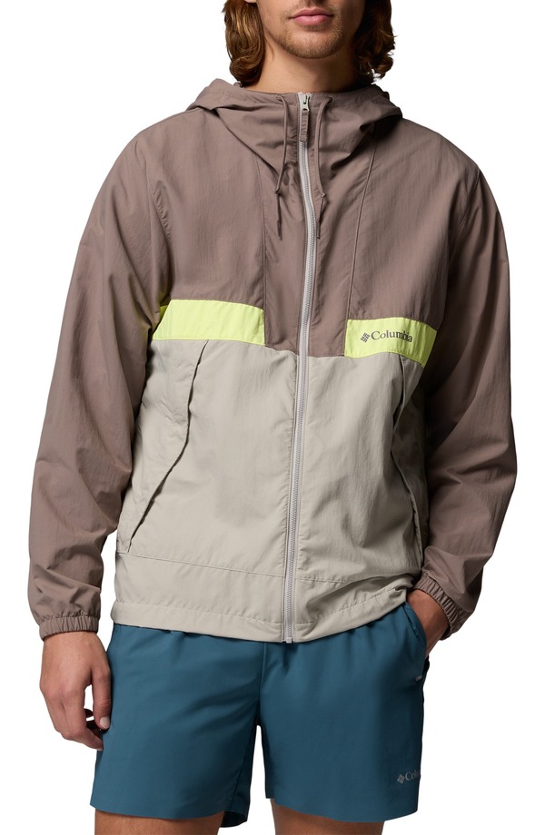 コロンビア メンズ アウター 上衣・上衣 Columbia Spire Valley Waterepellent Windbreaker Iron/ Flint Grey/ Neon Light 薄墨色