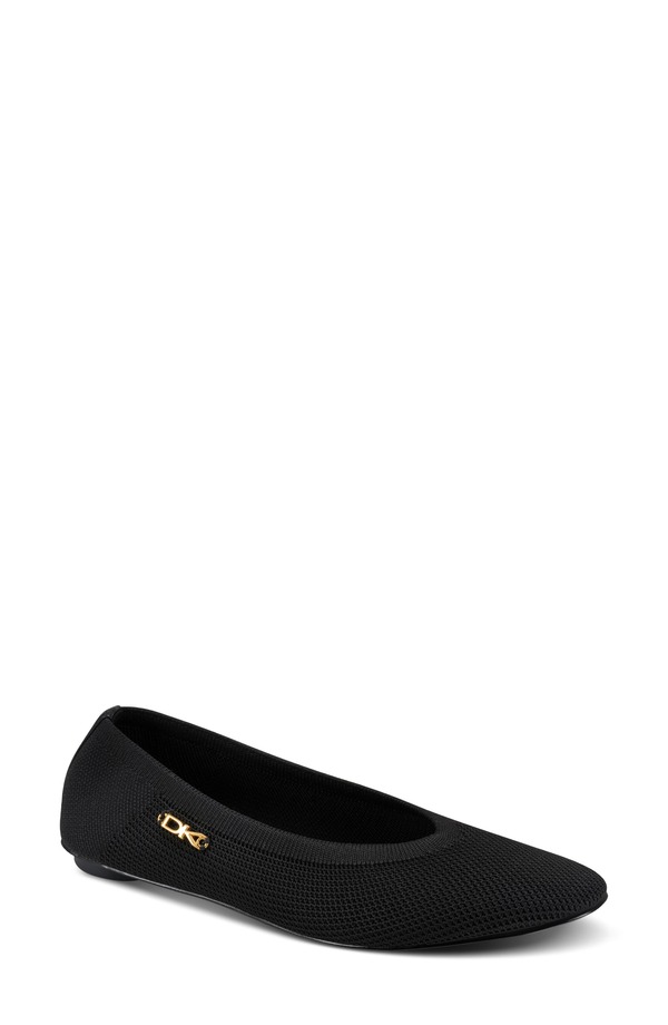 ダナ キャラン ニューヨーク州 レディース シューズ パンプス 編み物 DKNY Avery Knit Ballet Flat Black 黒いこと