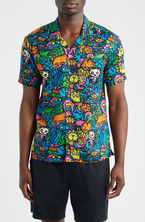 ボーディーズ メンズ トップス シャツ プリント Boardies Munday Jungle Print Camp Shirt Multi マルチカラー