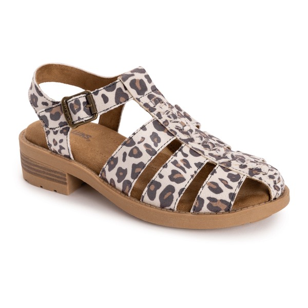 ムクルクス レディース シューズ ヒール サンダル MUK LUKS Women's Vanilla Fisherman Sandal Cream Leopard クリーム|ReVida 店