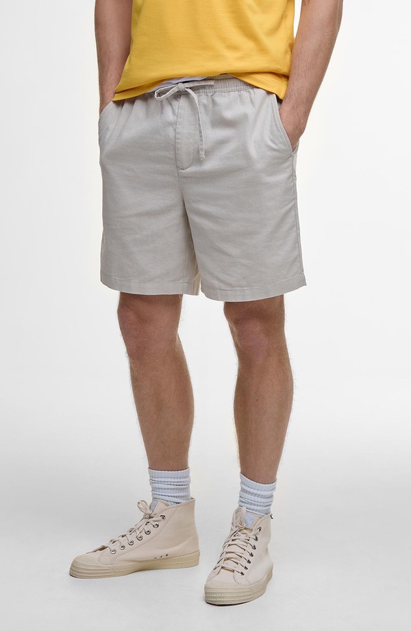 バブアー メンズ ボトムス ハーフパンツ・ショーツ リラックスフィット ショートパンツ コットン リネン Barbourelaxed Fit Linen & Cotton Drawstring Shorts Mist