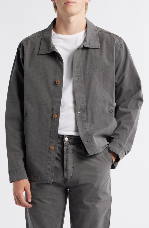 アレックスクレーン メンズ アウター ジャケット・ブルゾン コットン ALEX CRANE Pac Organicotton Ripstop Shell Jacket Slate スレート